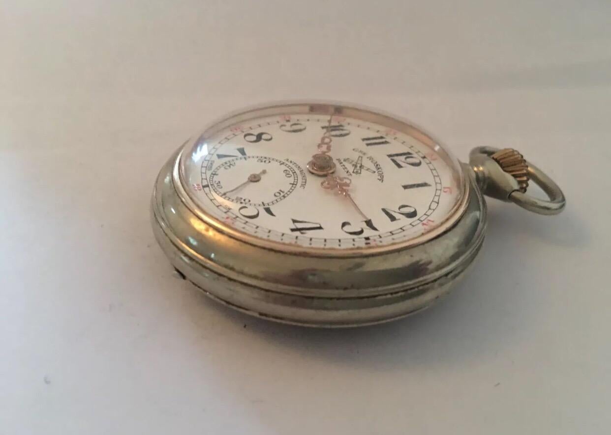 Antique Swiss Made Pocket Watch Signed Roskopf 1