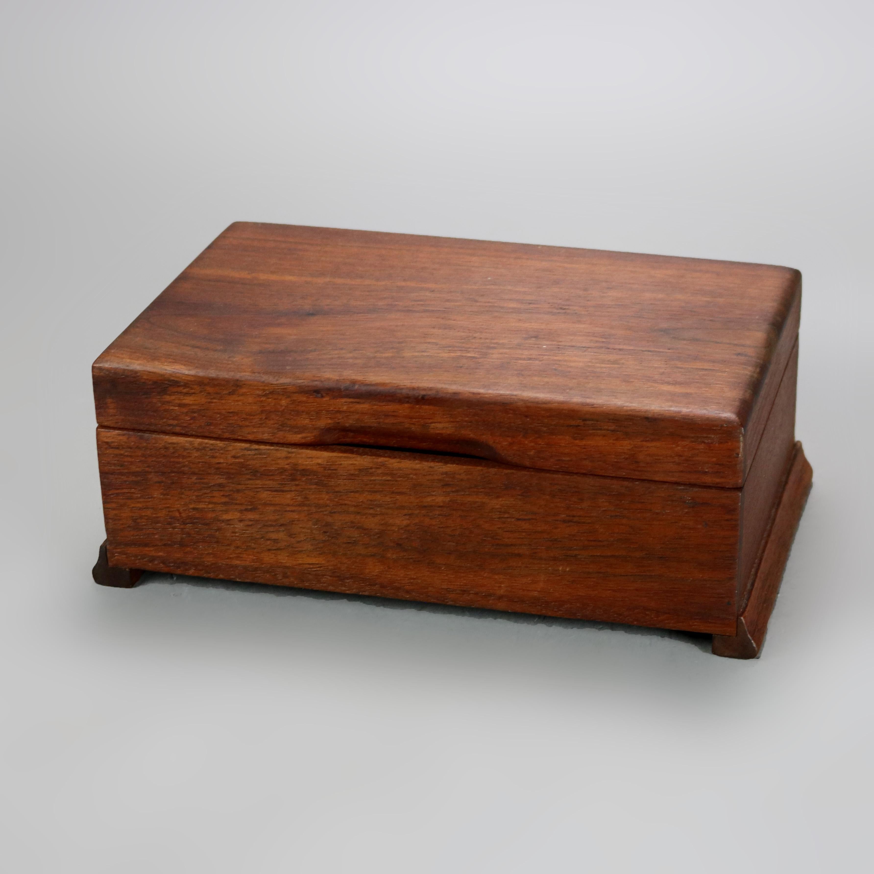 Antique Swiss Music Box with Eleven 4.5” Disks C1890 4