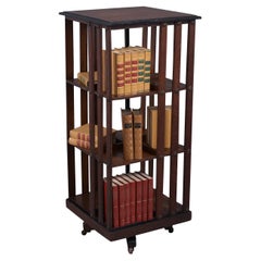 Antique Swivel Open Bookshelf