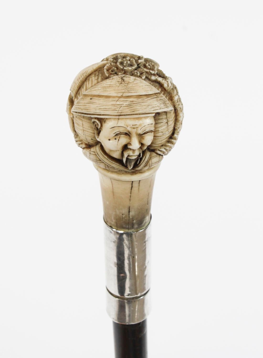 Canne épée / canne de marche ancienne 19ème siècle en vente 5