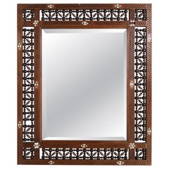 Antique Syrian Mother of Pearl Moorish Mashrabiya Mirror Liberty & Co. C.1900