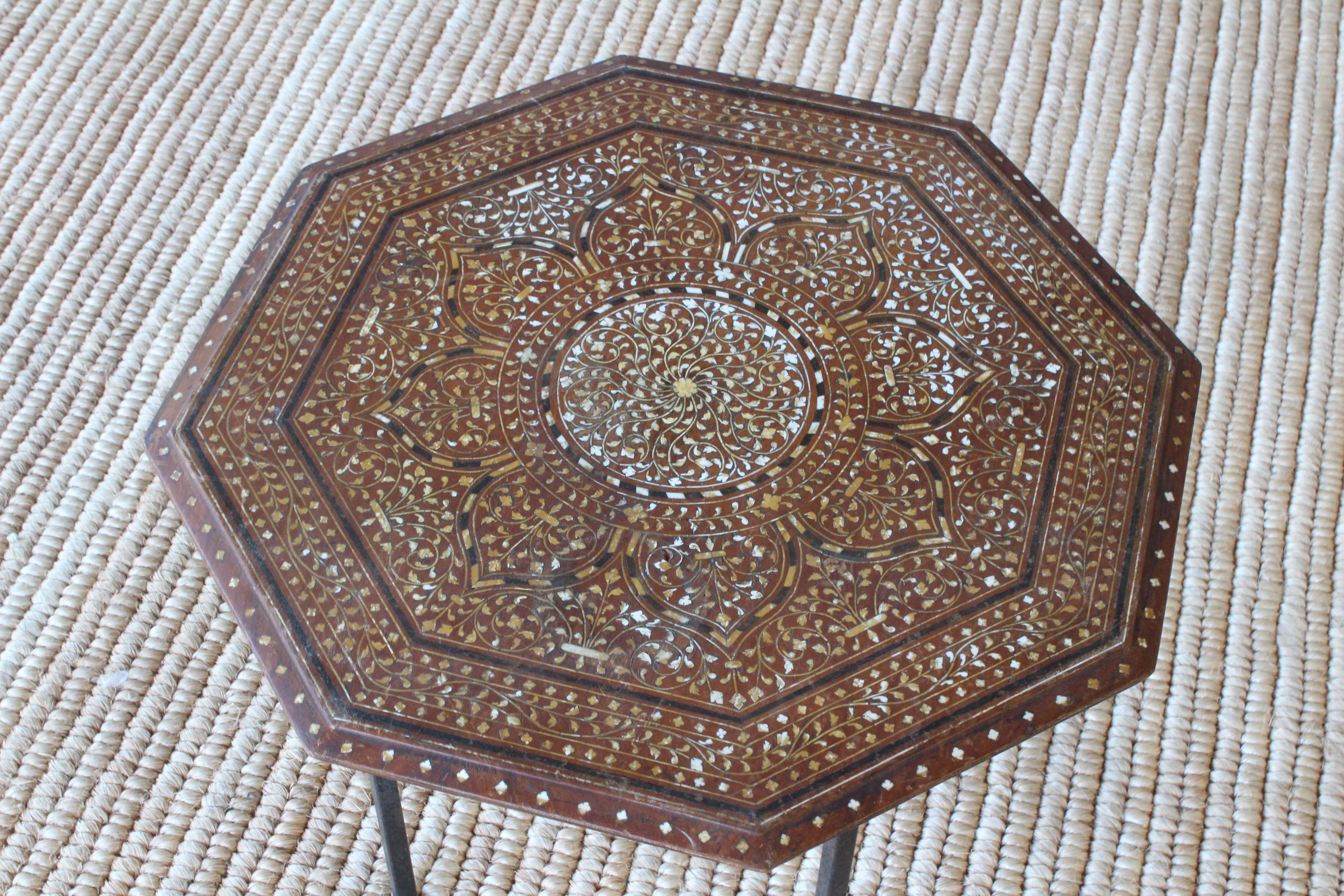 Antique Syrian Side Table In Good Condition In Los Angeles, CA