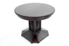 Antique table + chairs set, Western Europe, early 20th century.