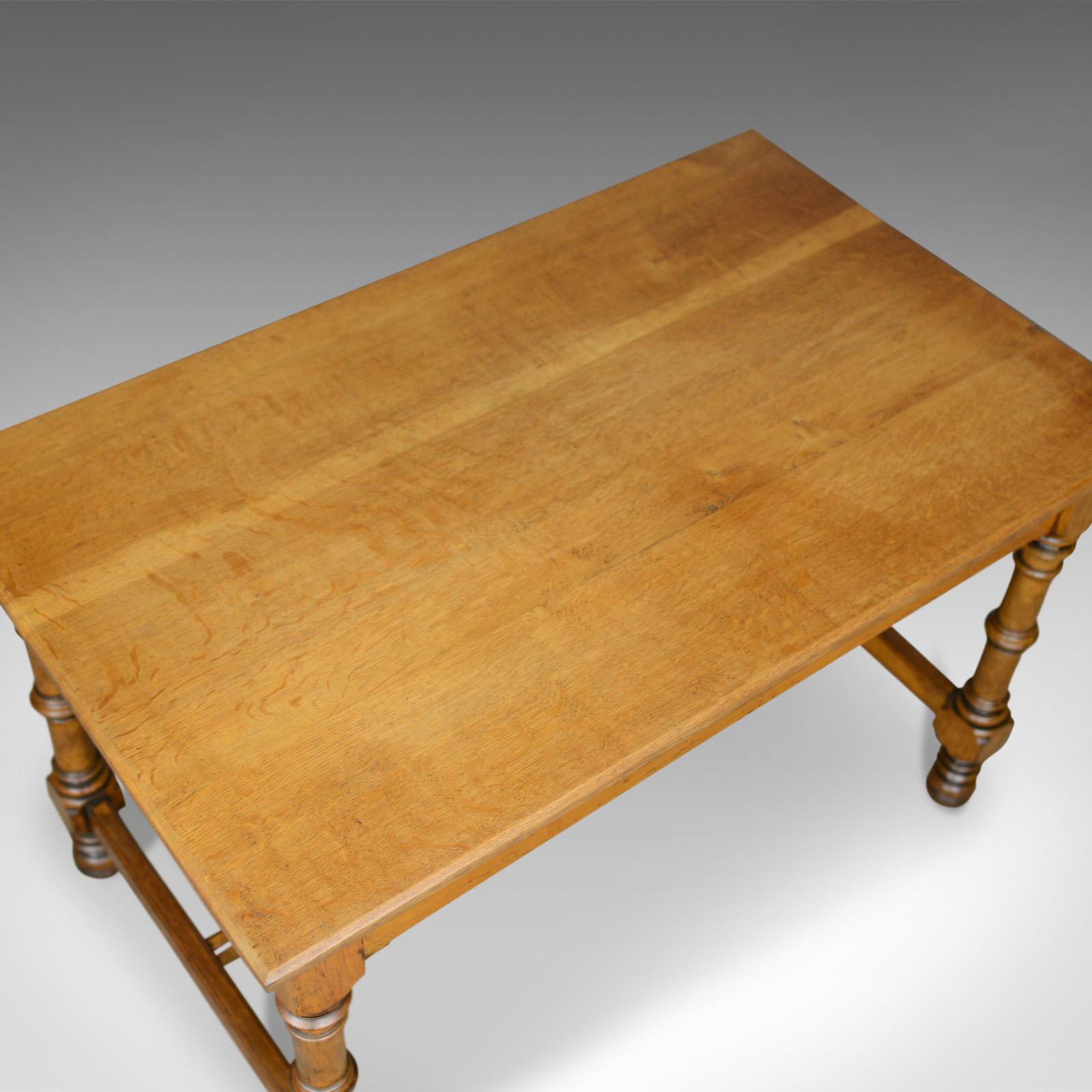 Antique Table, English, Victorian, Side, Oak, Late 19th Century, circa 1870 1