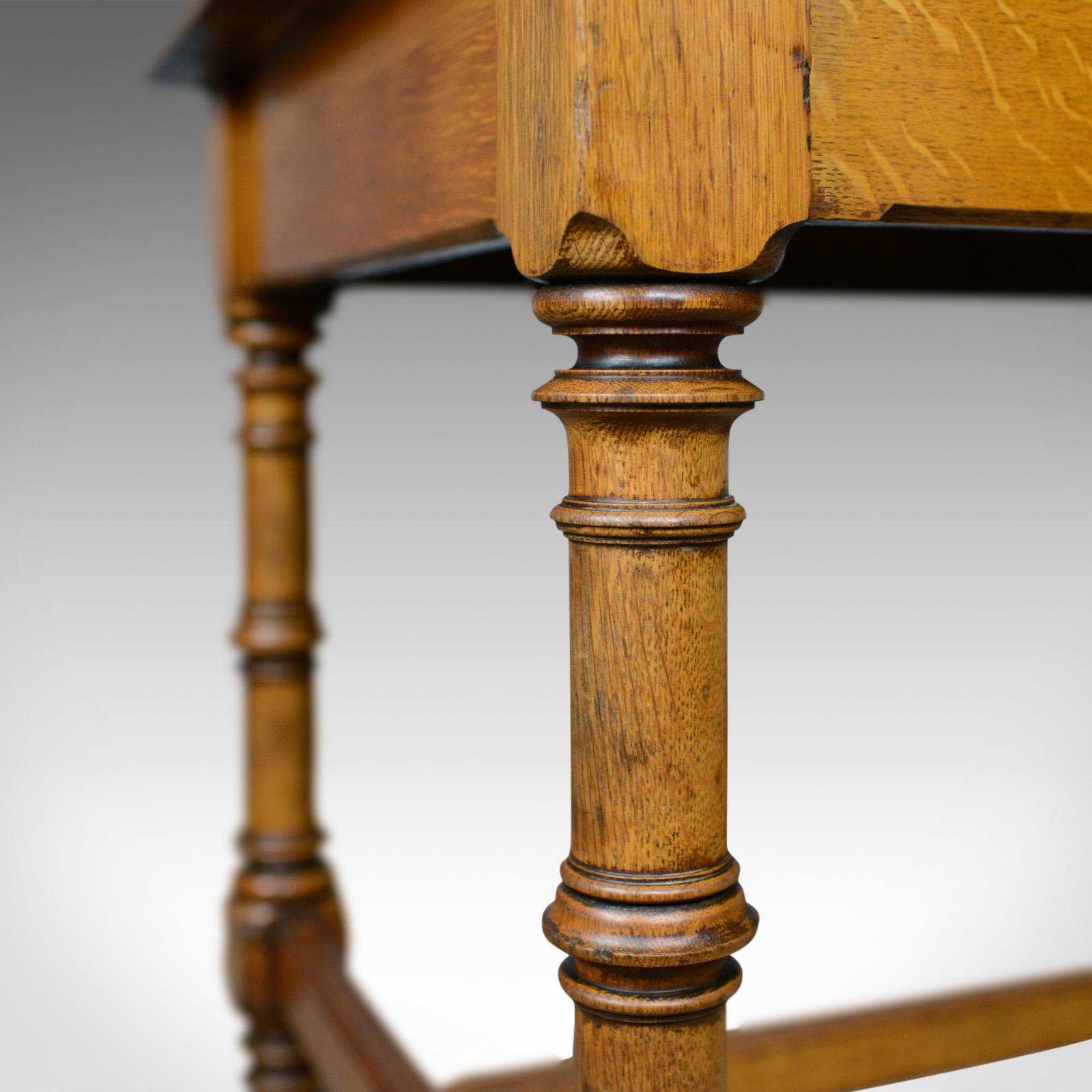 Antique Table, English, Victorian, Side, Oak, Late 19th Century, circa 1870 5