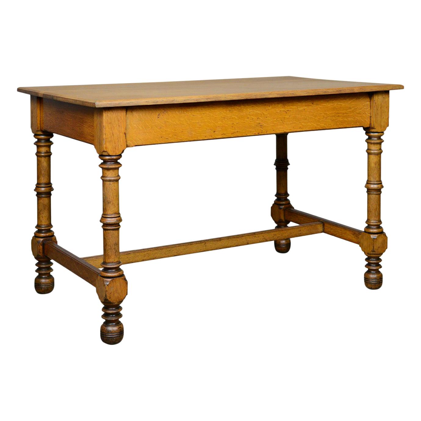 Antique Table, English, Victorian, Side, Oak, Late 19th Century, circa 1870