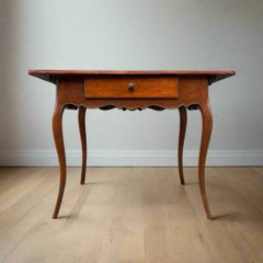 Antique table  France  Cherry & oak wood  France around 1800