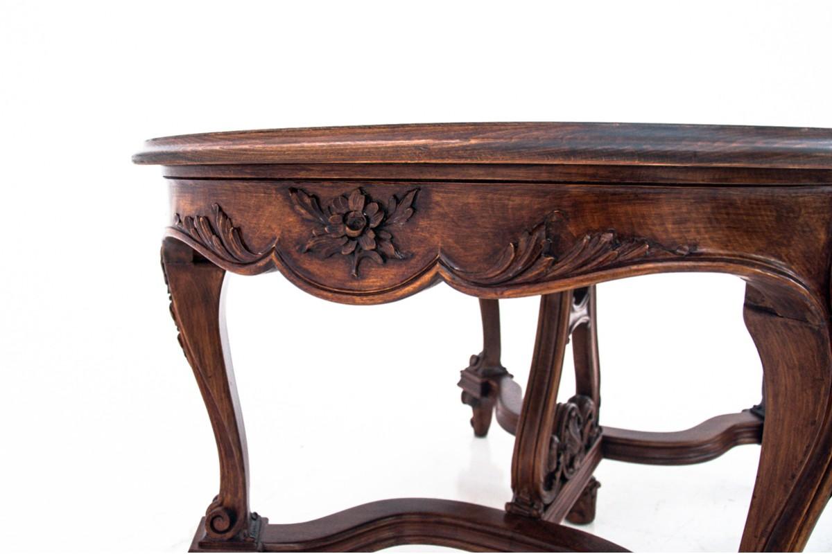 Late 19th Century Antique table from the end of the 19th century, Western Europe. After renovation For Sale