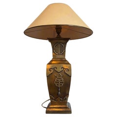 Antique table lamp  Asia  Brass