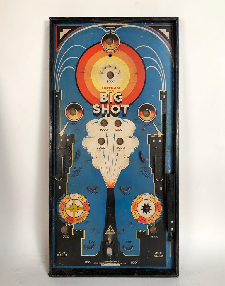 Antique Table Top Pinball Game Board Collection, Set of 6, circa 1920