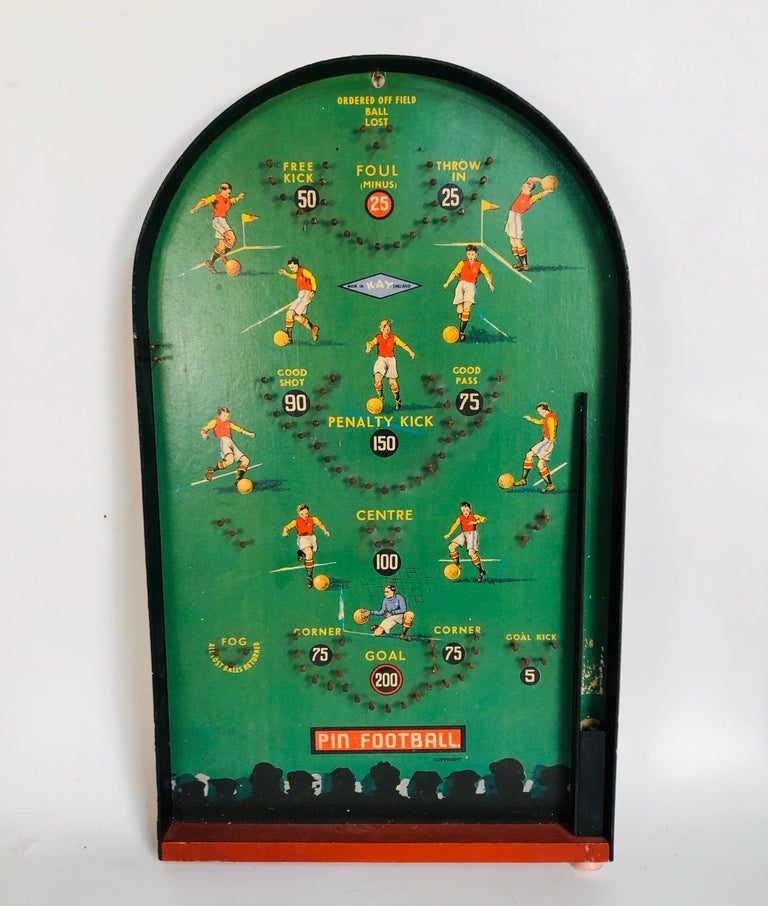 Antique Table Top Pinball Game Board Collection, Set of 6, circa 1920