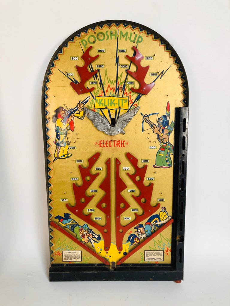 Antique Table Top Pinball Game Board Collection, Set of 6, circa 1920
