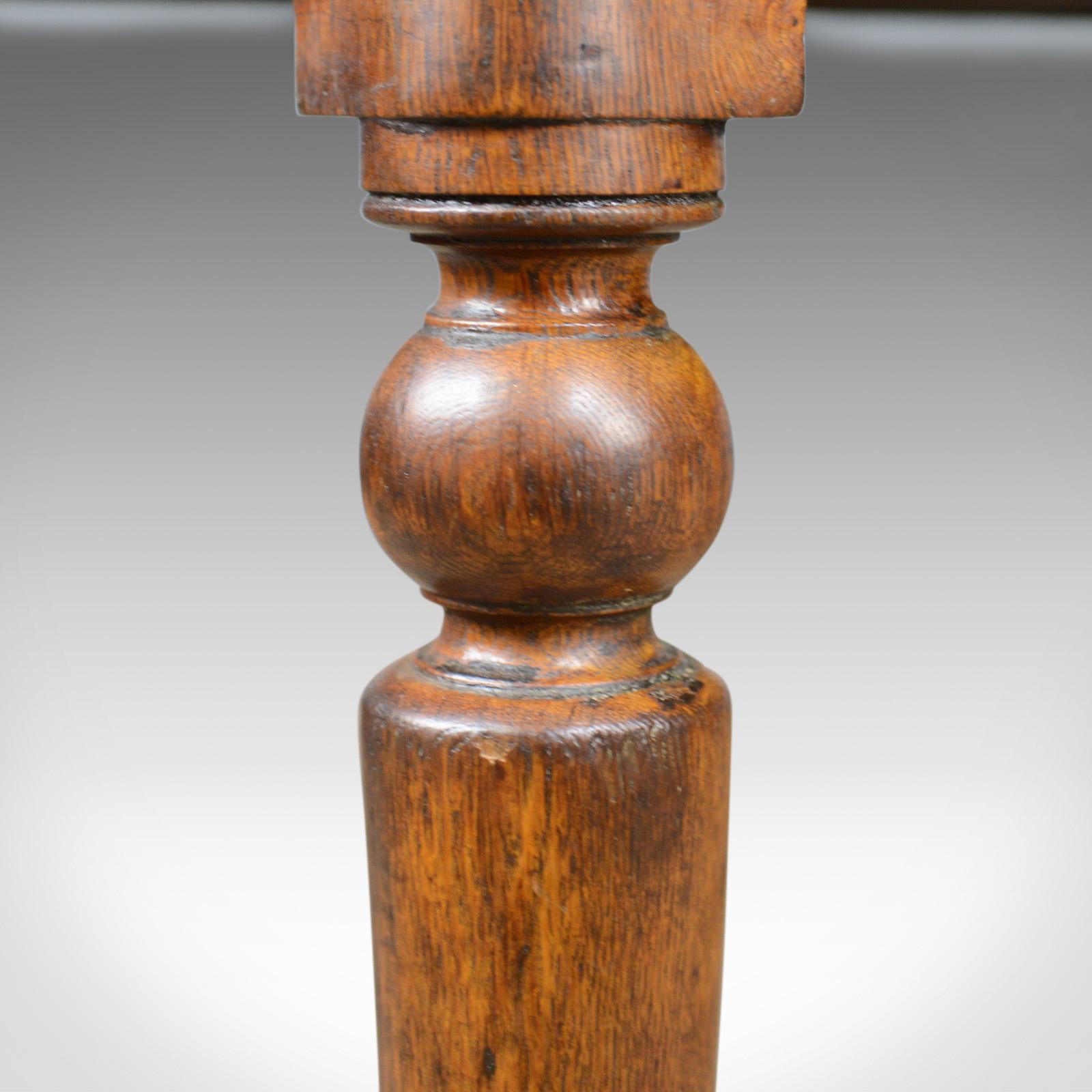 Antique Table, Victorian Library Desk, English, Oak, 19th Century, circa 1870 3