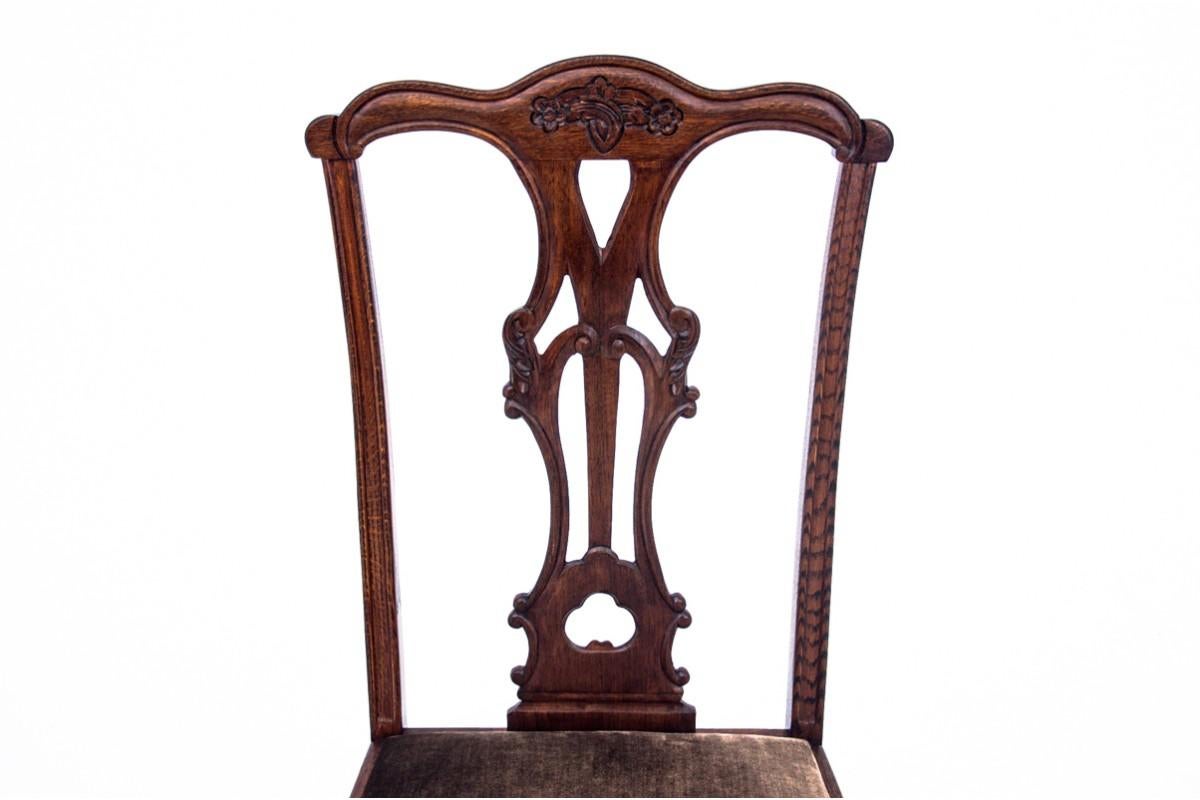Antiker Tisch mit Stühlen, Belgien, 1890er Jahre. (Belgisch) im Angebot