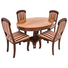 Antique Table with Chairs from circa 1900