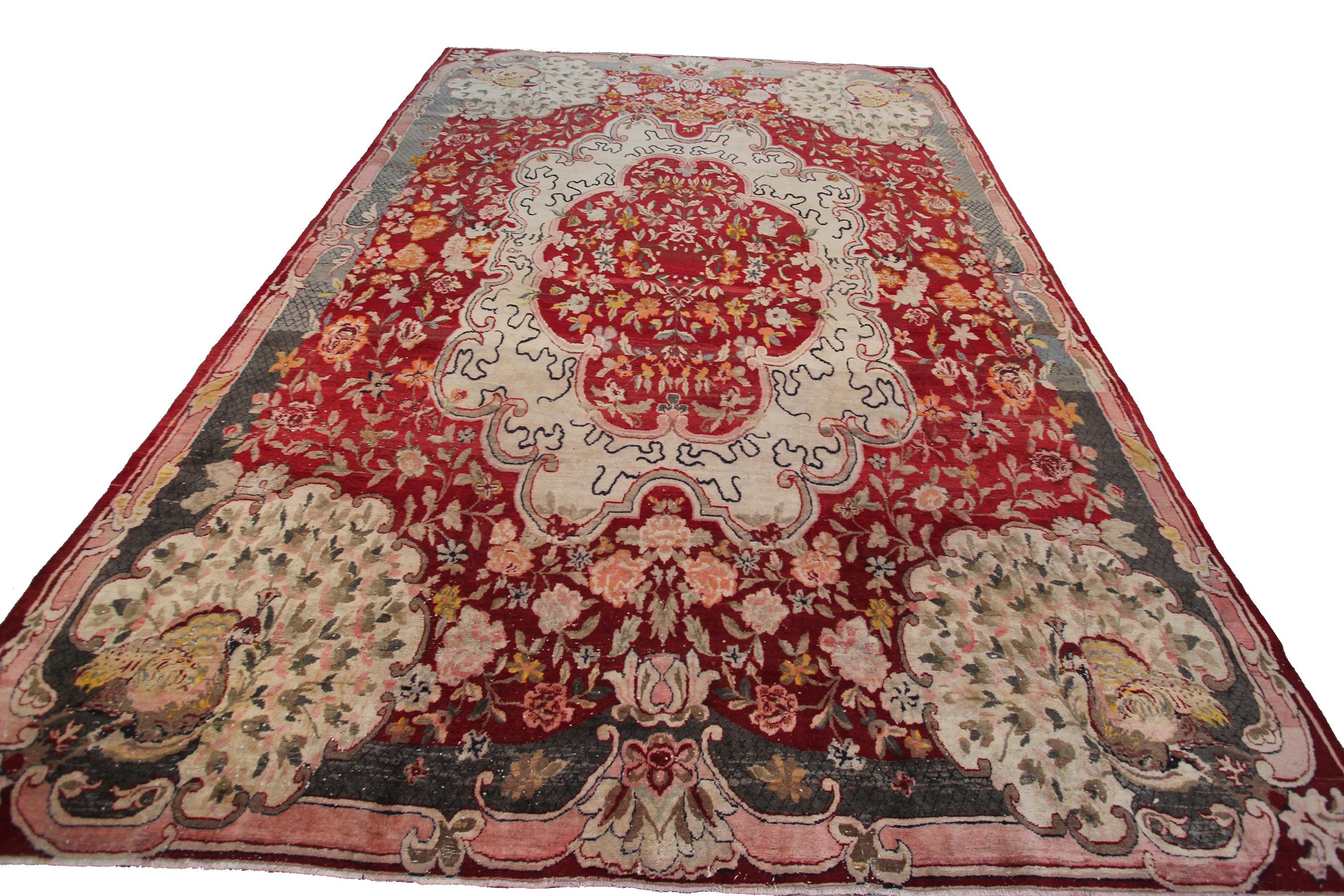 Tappeto antico Tabriz Art Deco Tappeto antico persiano Tabriz 11x16 sovradimensionato 338cm x 470cm in vendita 6