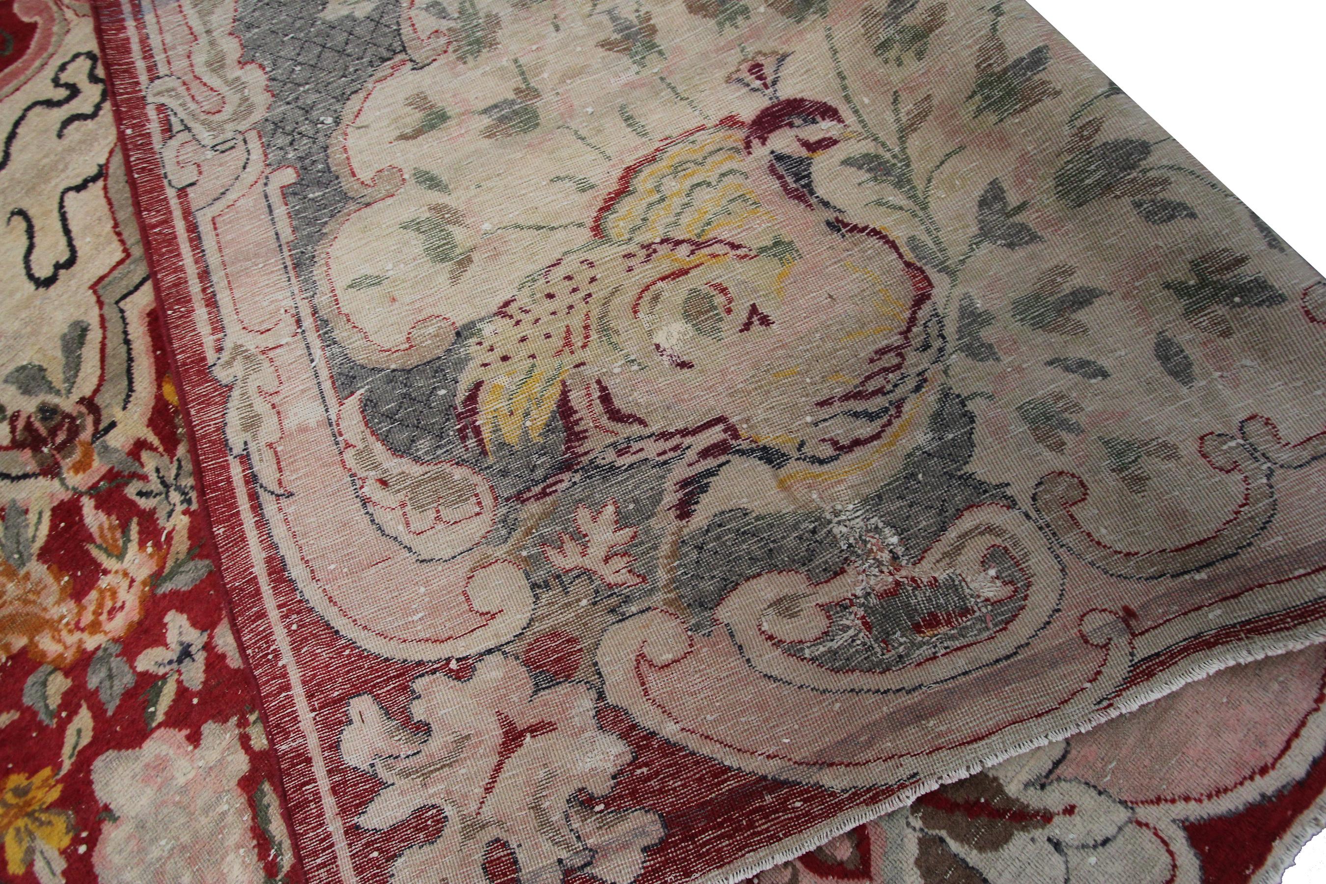 Tappeto antico Tabriz Art Deco Tappeto antico persiano Tabriz 11x16 sovradimensionato 338cm x 470cm in vendita 7