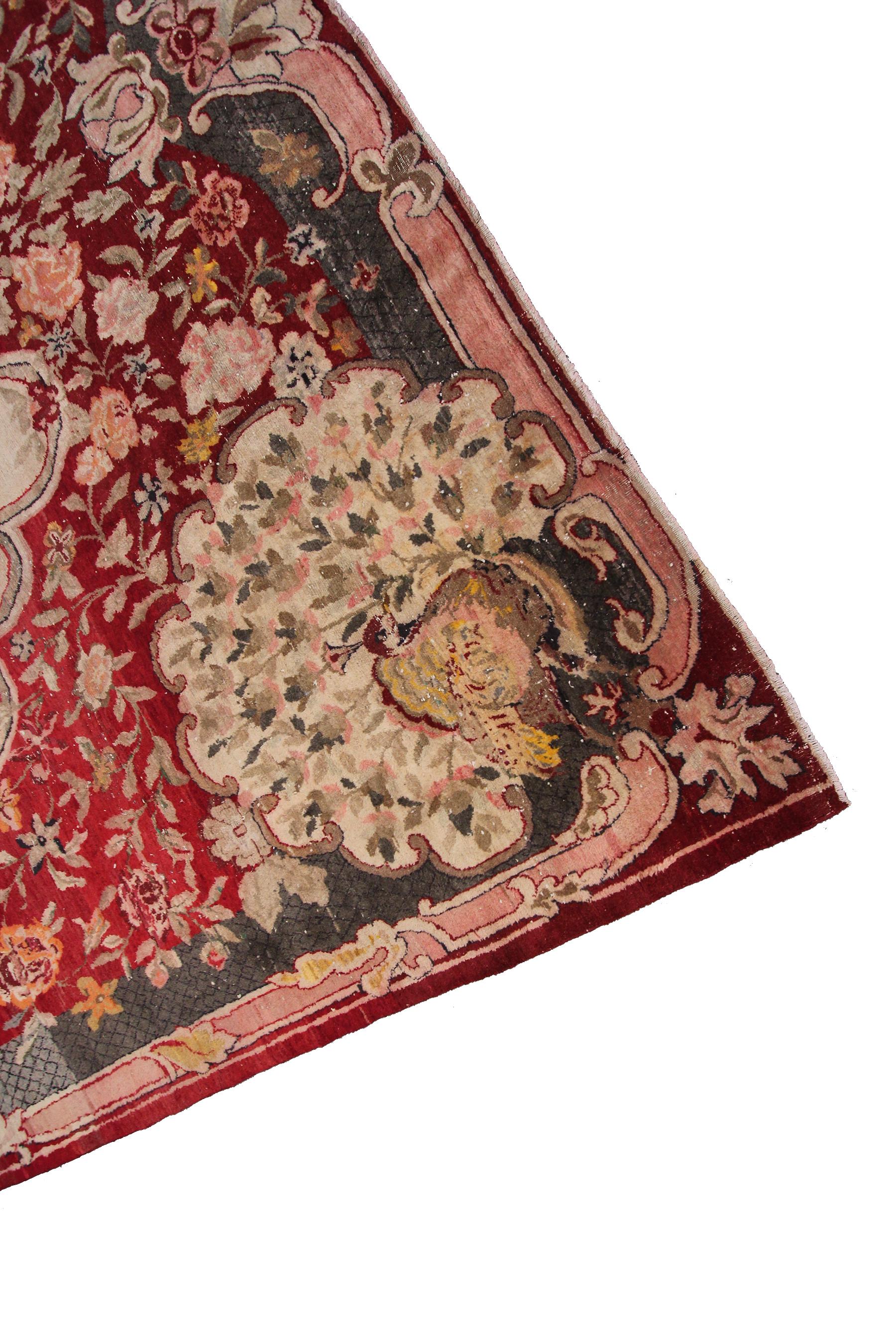 Tappeto antico Tabriz Art Deco Tappeto antico persiano Tabriz 11x16 sovradimensionato 338cm x 470cm in vendita 1