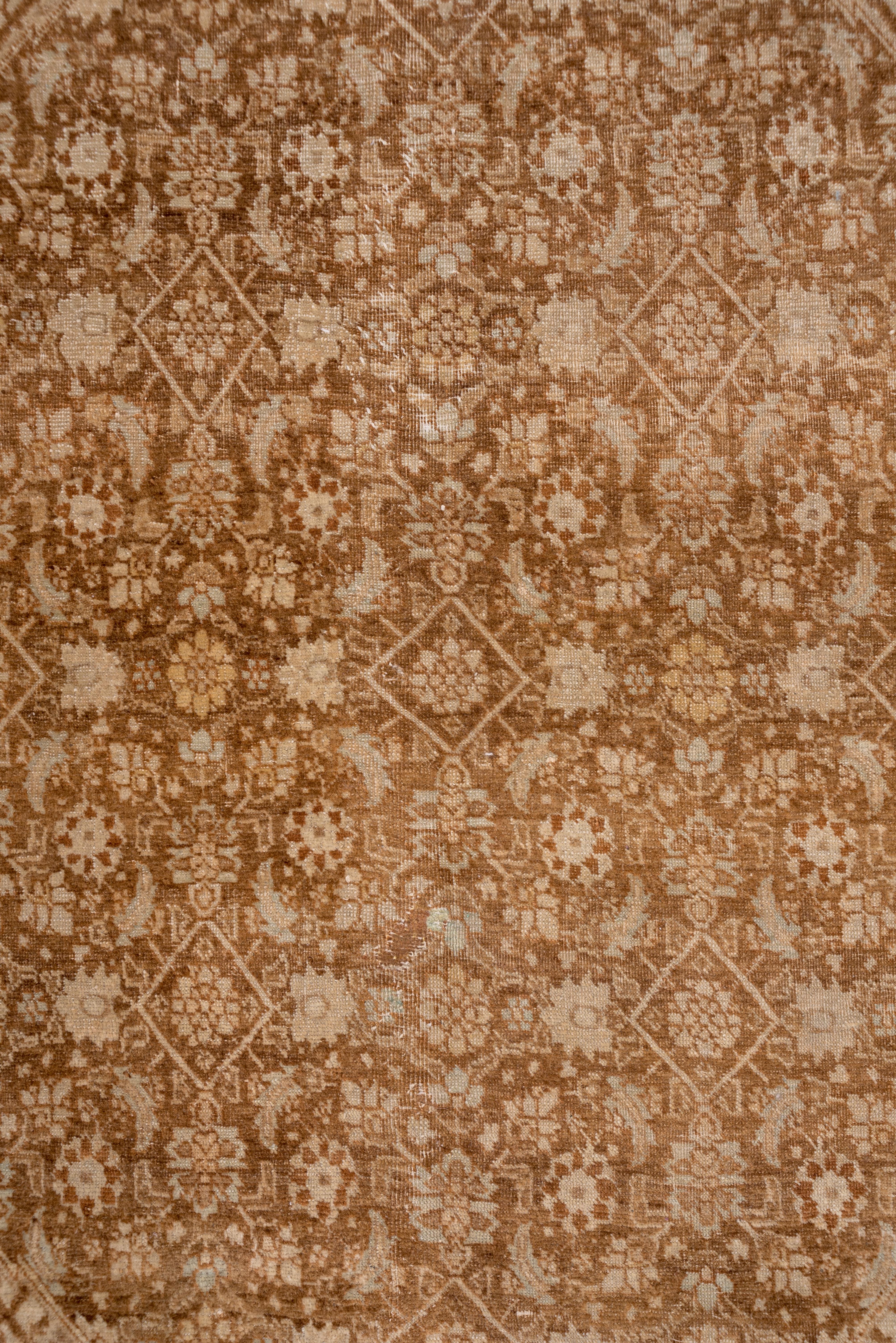 Persian Antique Tabriz Carpet, Bookcover Field For Sale