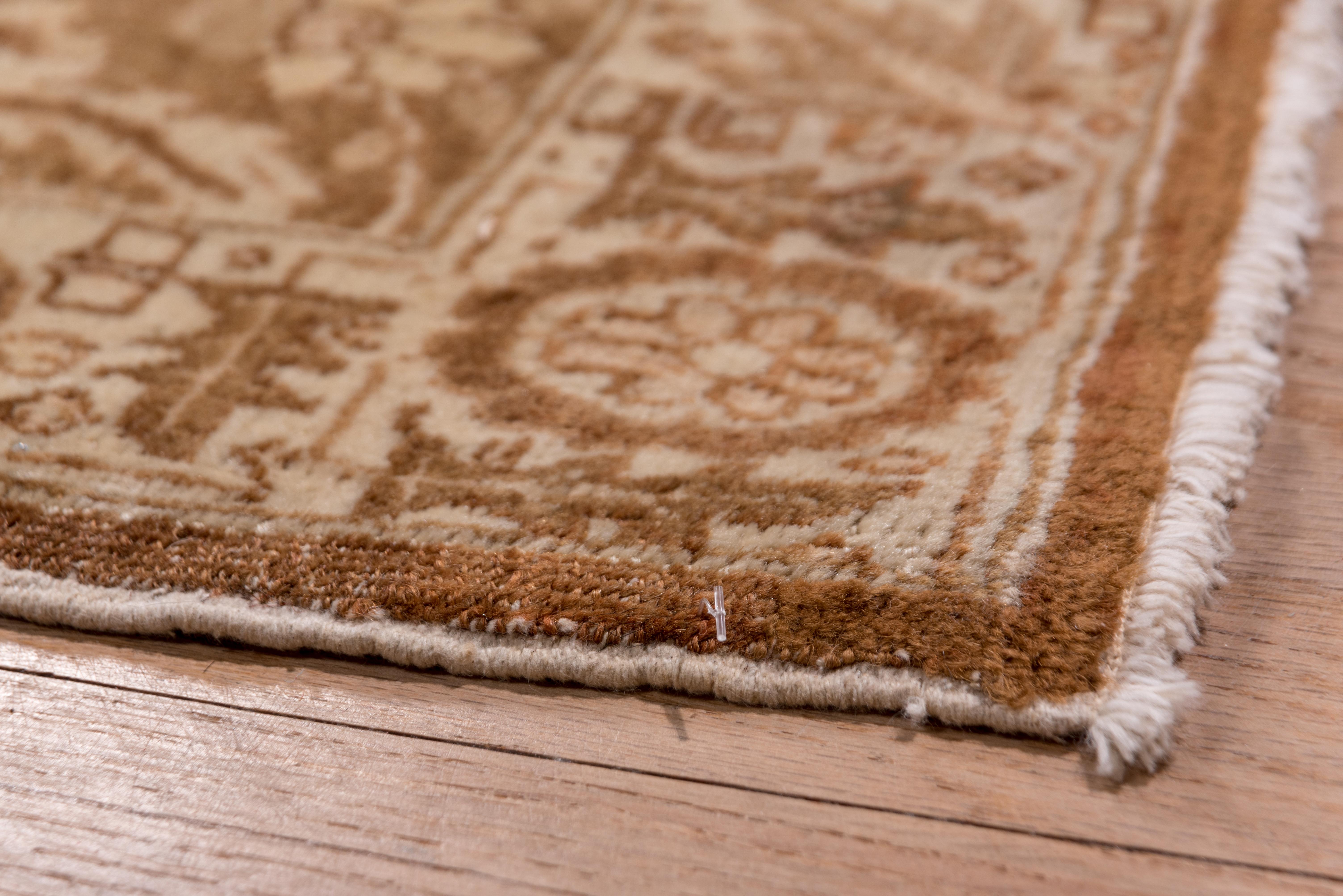 Wool Antique Tabriz Carpet, Bookcover Field For Sale