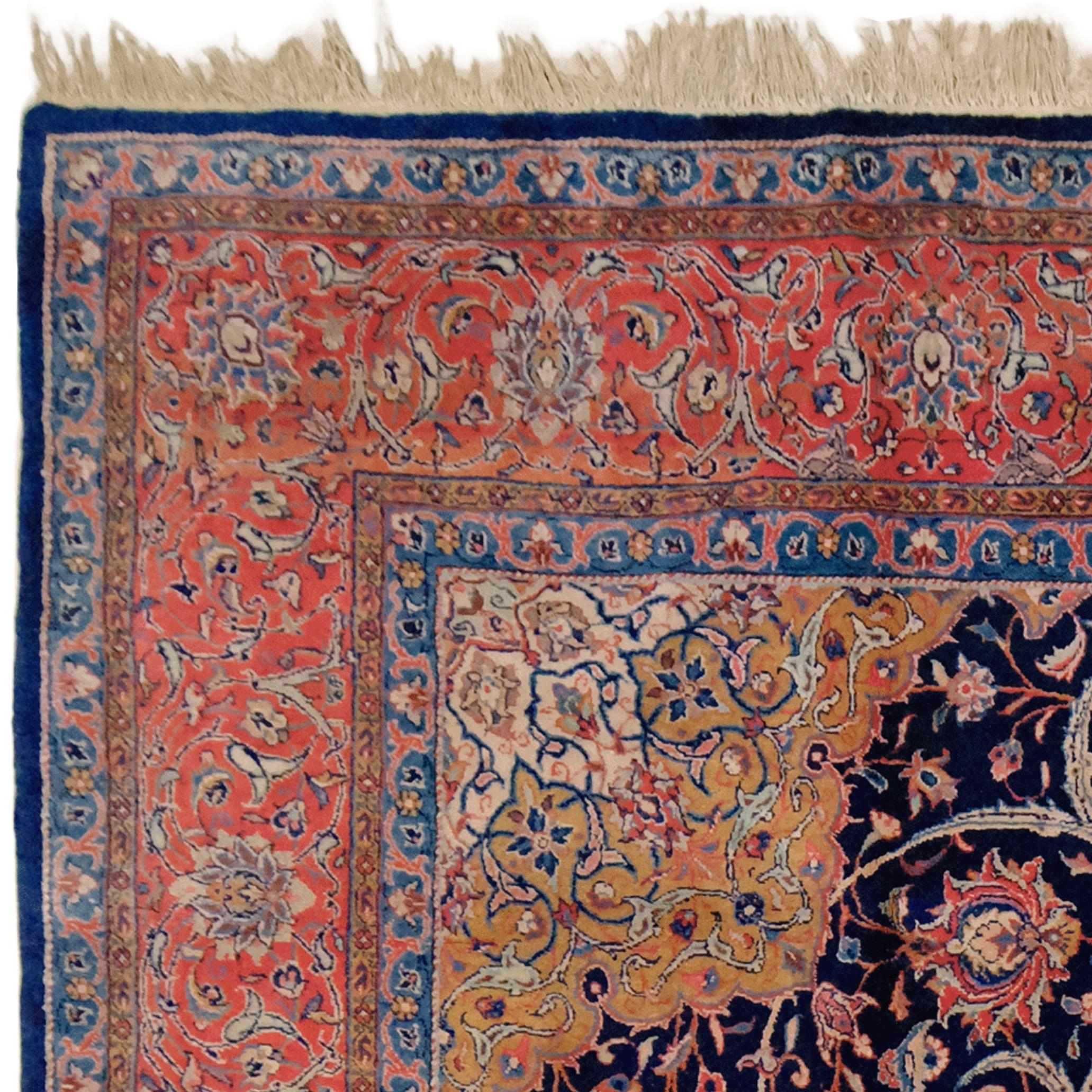 20th Century Antique Tabriz Carpet For Sale