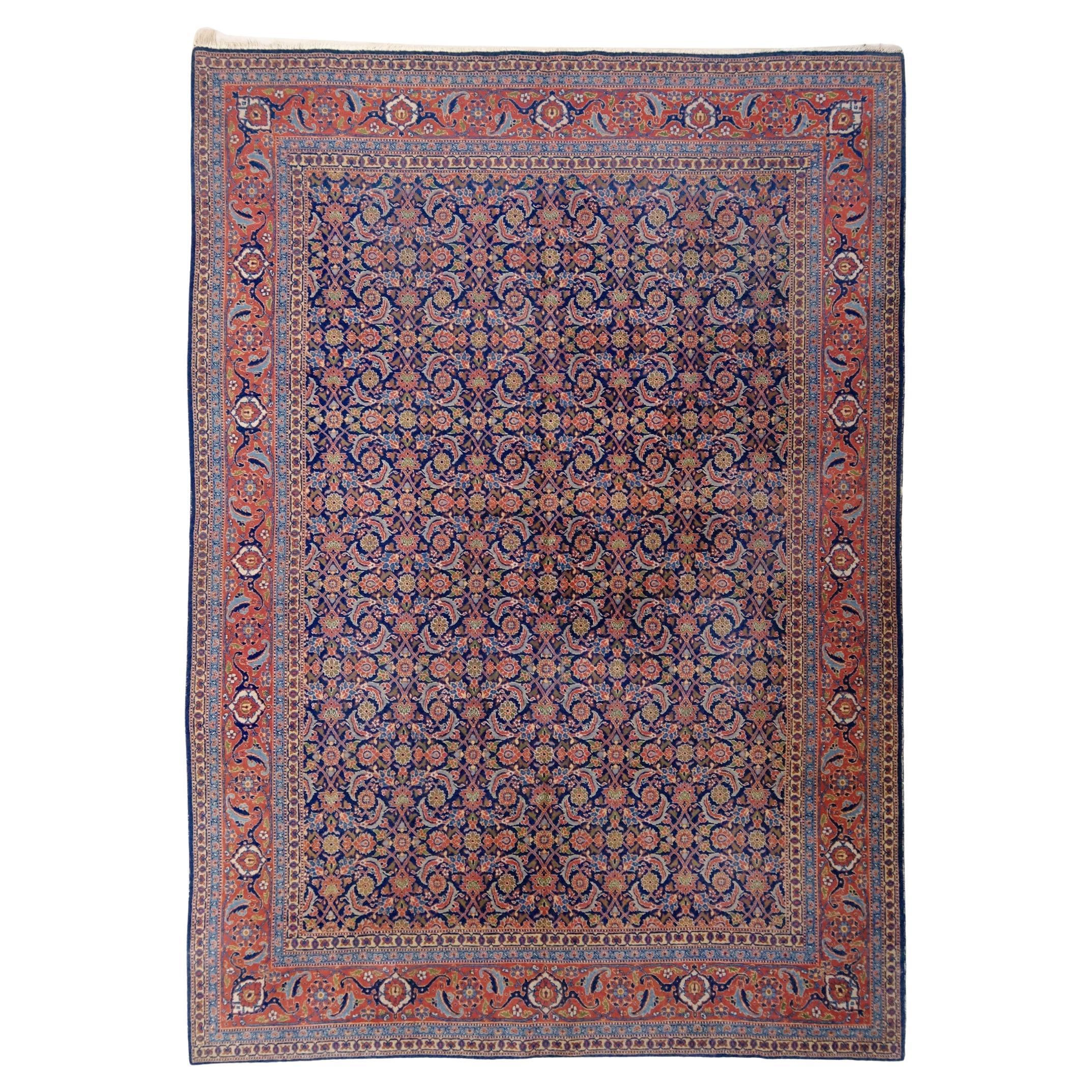 Antique Tabriz Carpet For Sale