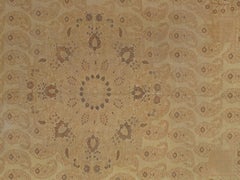 Antique Tabriz Carpet, Hadji Jalili Persian Rug, Earth Tones, Ivory, Terracotta