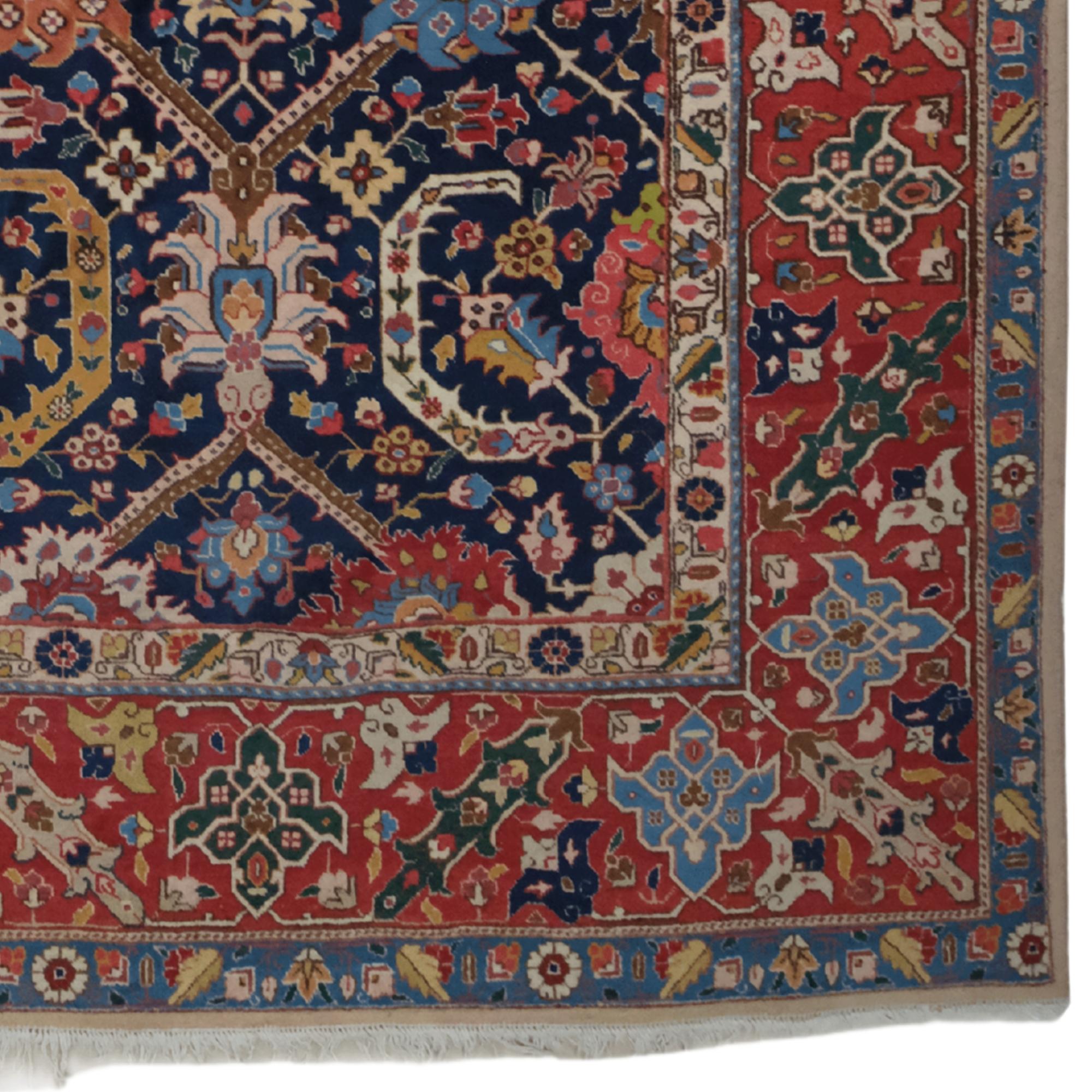 Tapis ancien de Tabriz - Fin du 19e siècle, Tapis ancien Bon état - En vente à Sultanahmet, 34