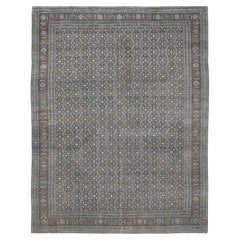 Antiker Tabriz Geometrisches Muster Wollteppich 9'6''x11'11''