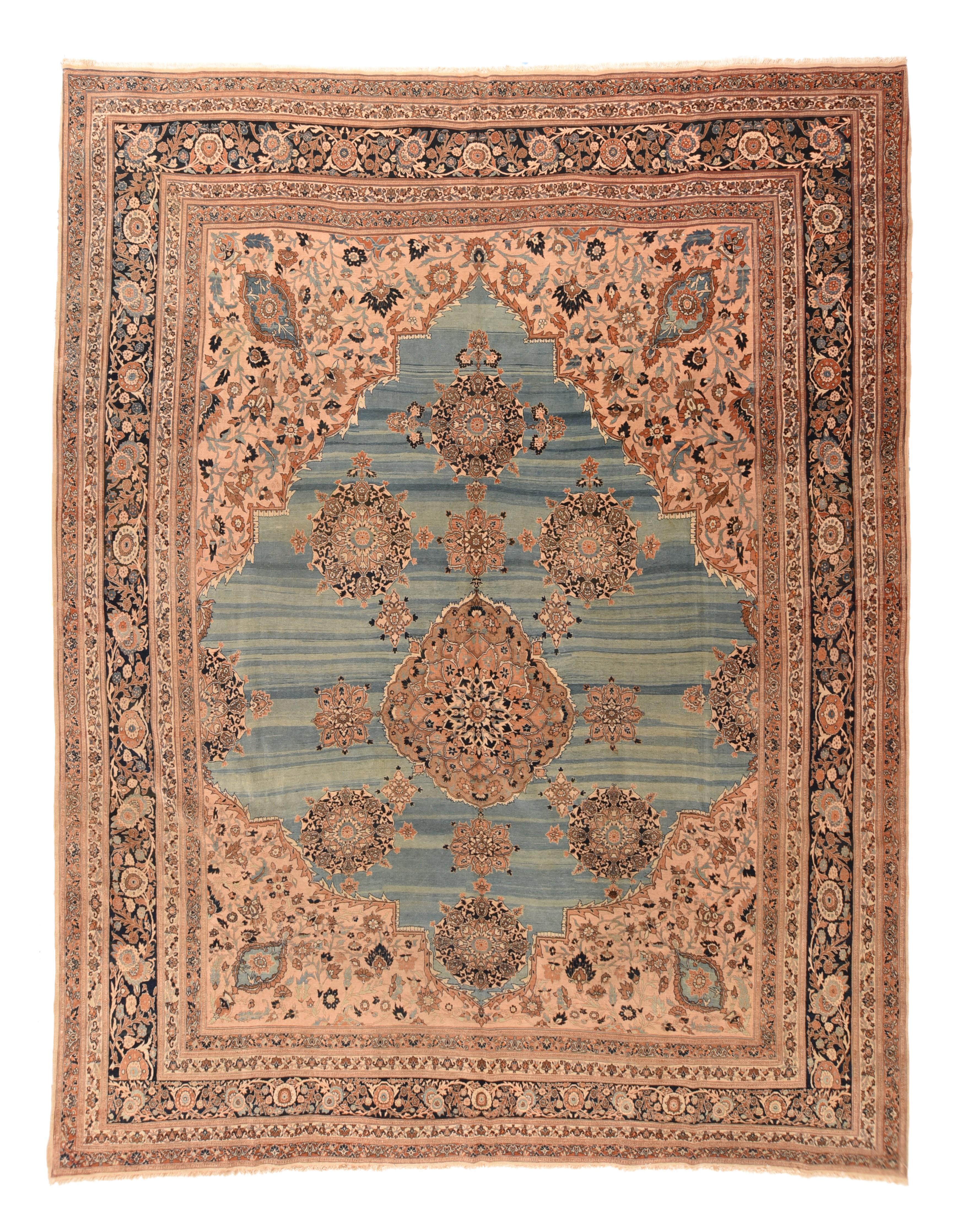 Persian Antique Tabriz Haji Jalili Rug For Sale