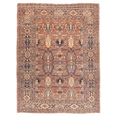 Antique Tabriz Haji Jalili Rug 4'6'' x 5'10''
