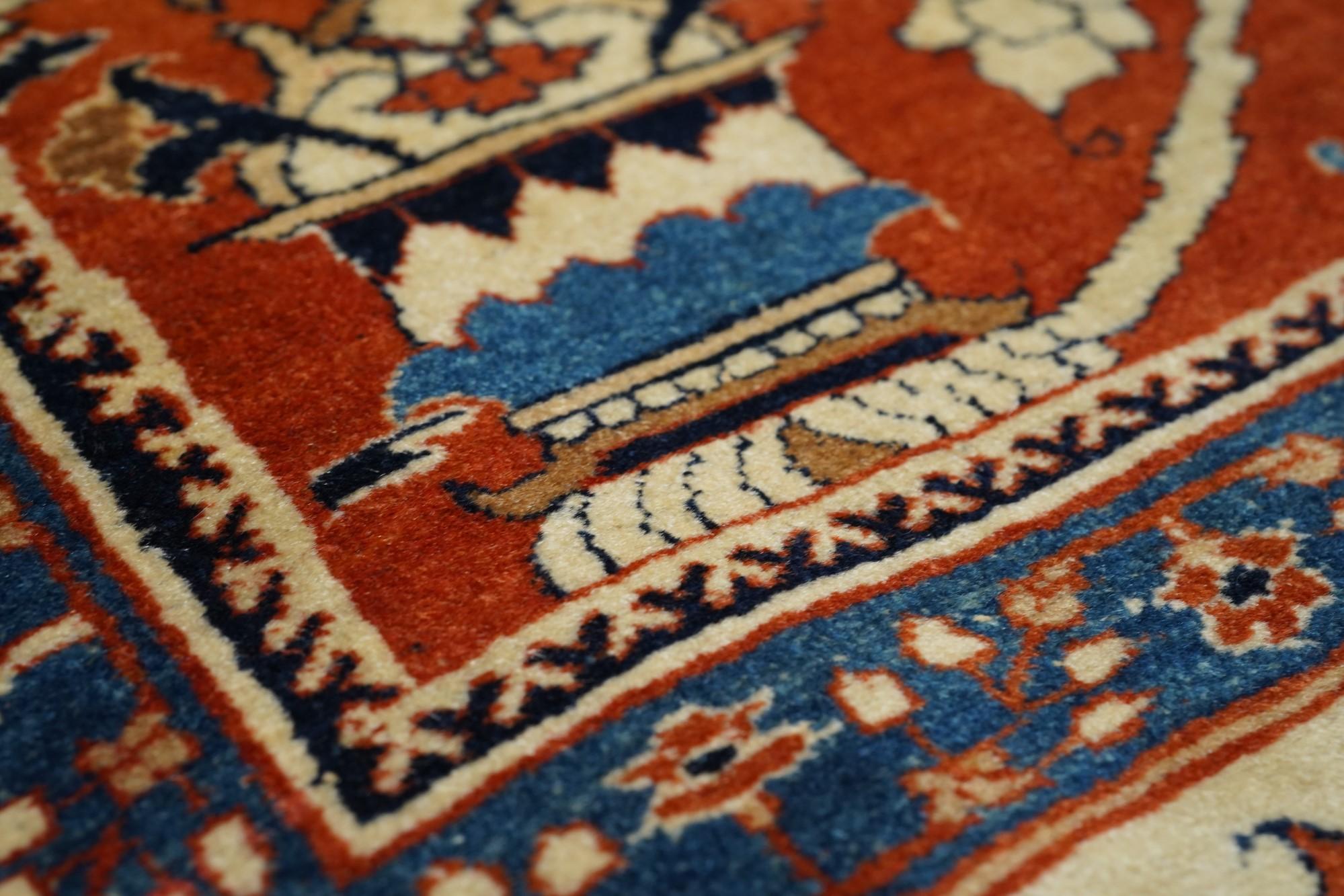 Wool Antique Tabriz Haji Jalili Rug 4'9'' x 6'2'' For Sale