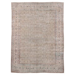 Antique Tabriz in Oatmeal Field