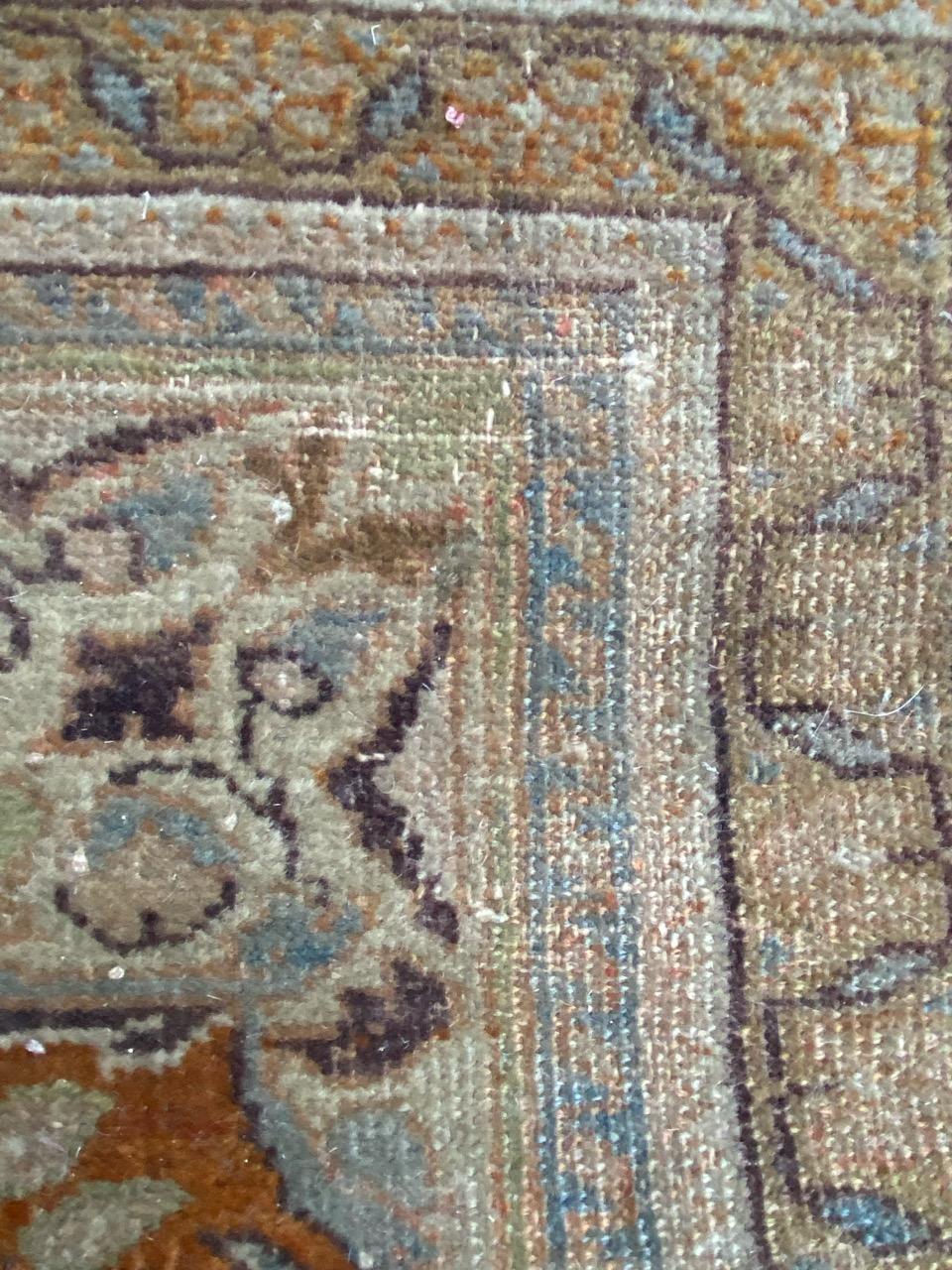 Bobyrug’s Antique Tabriz Jafar Rug For Sale 4