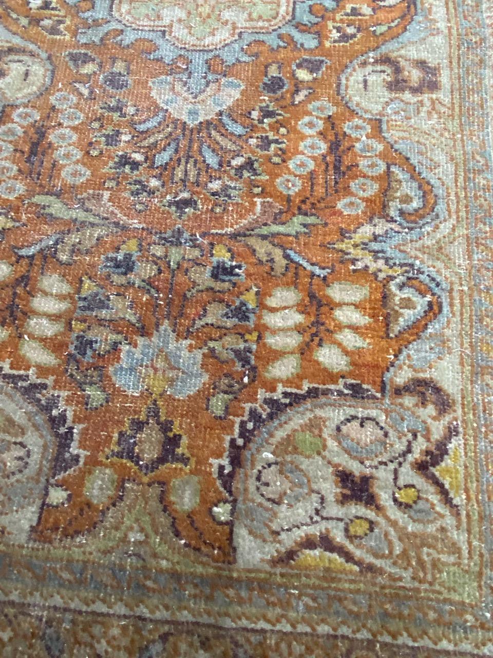 19th Century Bobyrug’s Antique Tabriz Jafar Rug For Sale