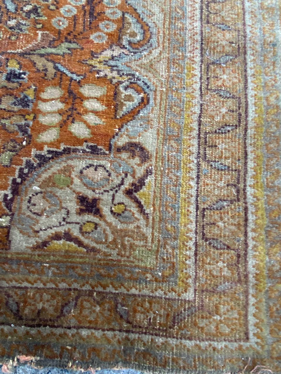 Wool Bobyrug’s Antique Tabriz Jafar Rug For Sale