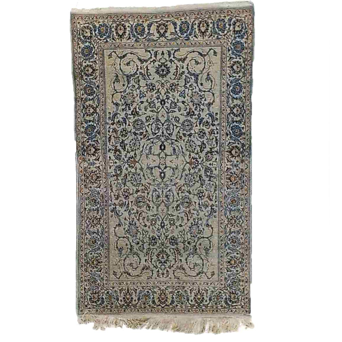 Antique Tabriz Oriental Wool Rug with Allover Floral Garden Design Circa 1940

Measures - 92
