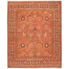 Antique Tabriz Persian Carpet, Early 20th Century. Size: 11 ft x 13 ft 9 in