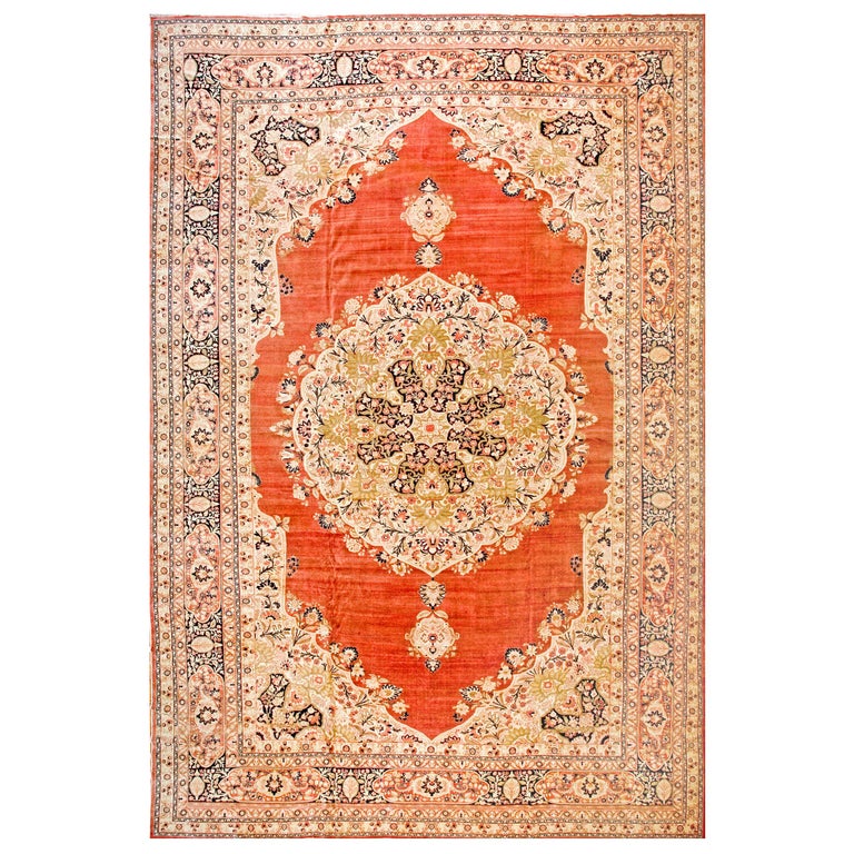 Antique Tabriz Persian Rug For Sale at 1stDibs