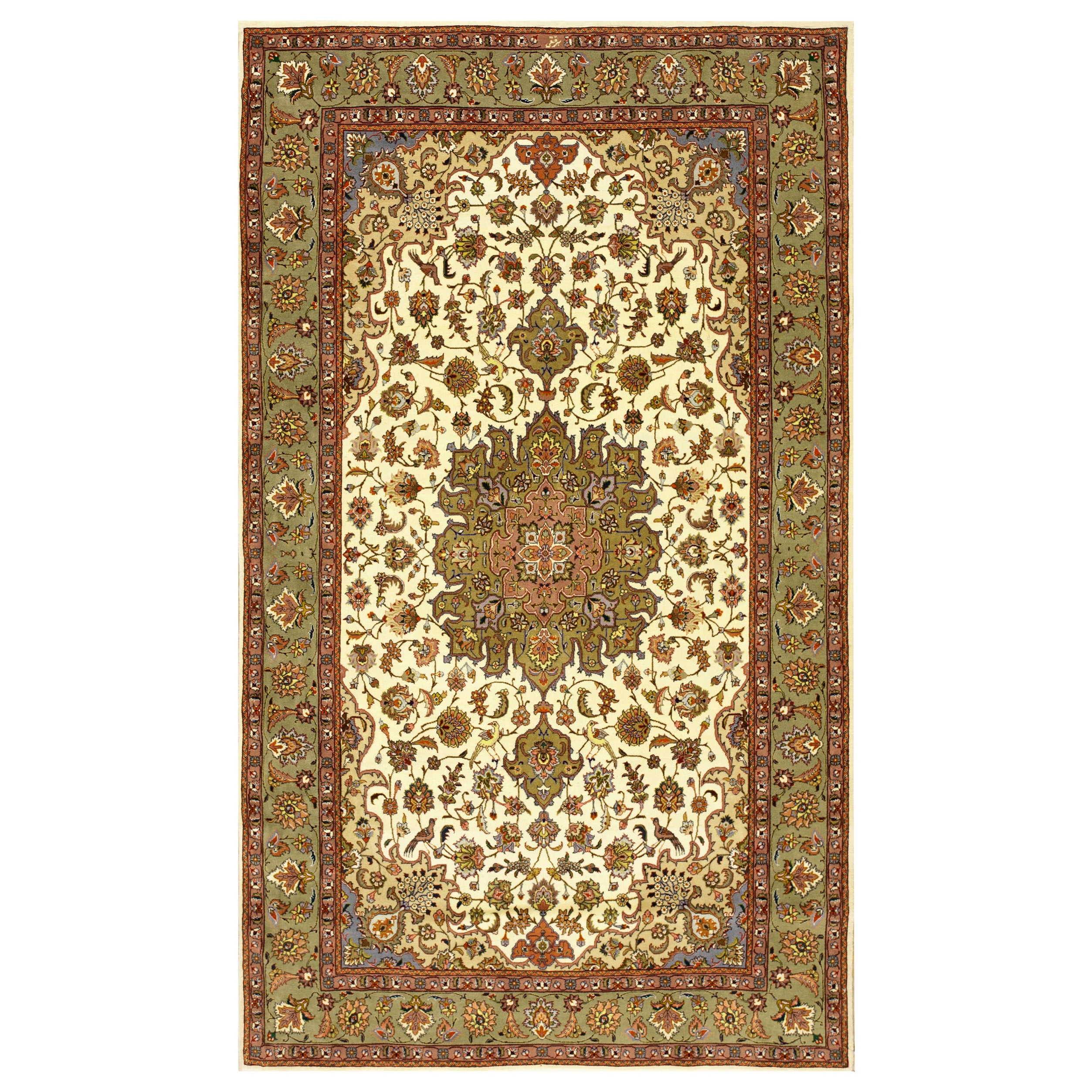 Antique Tabriz Persian Rug 5' 1" x 8' 7"