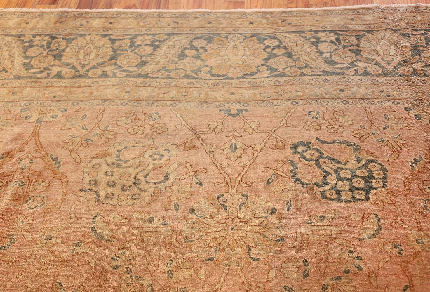 Hand-Woven Antique Tabriz Persian Rug