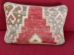 Antique Tabriz Persian Rug Pillow