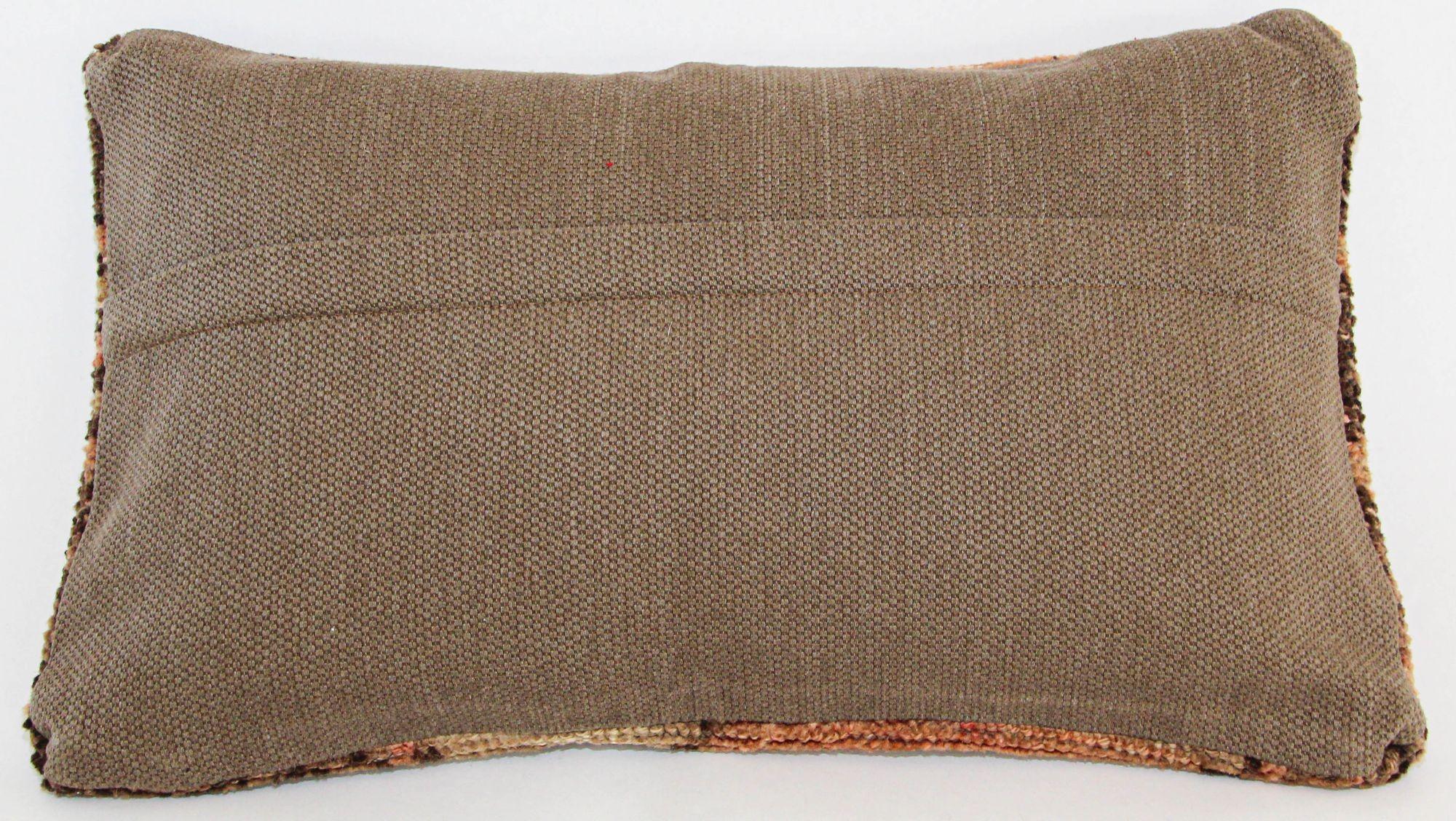 Asian Antique Tabriz Persian Rug Pillow For Sale