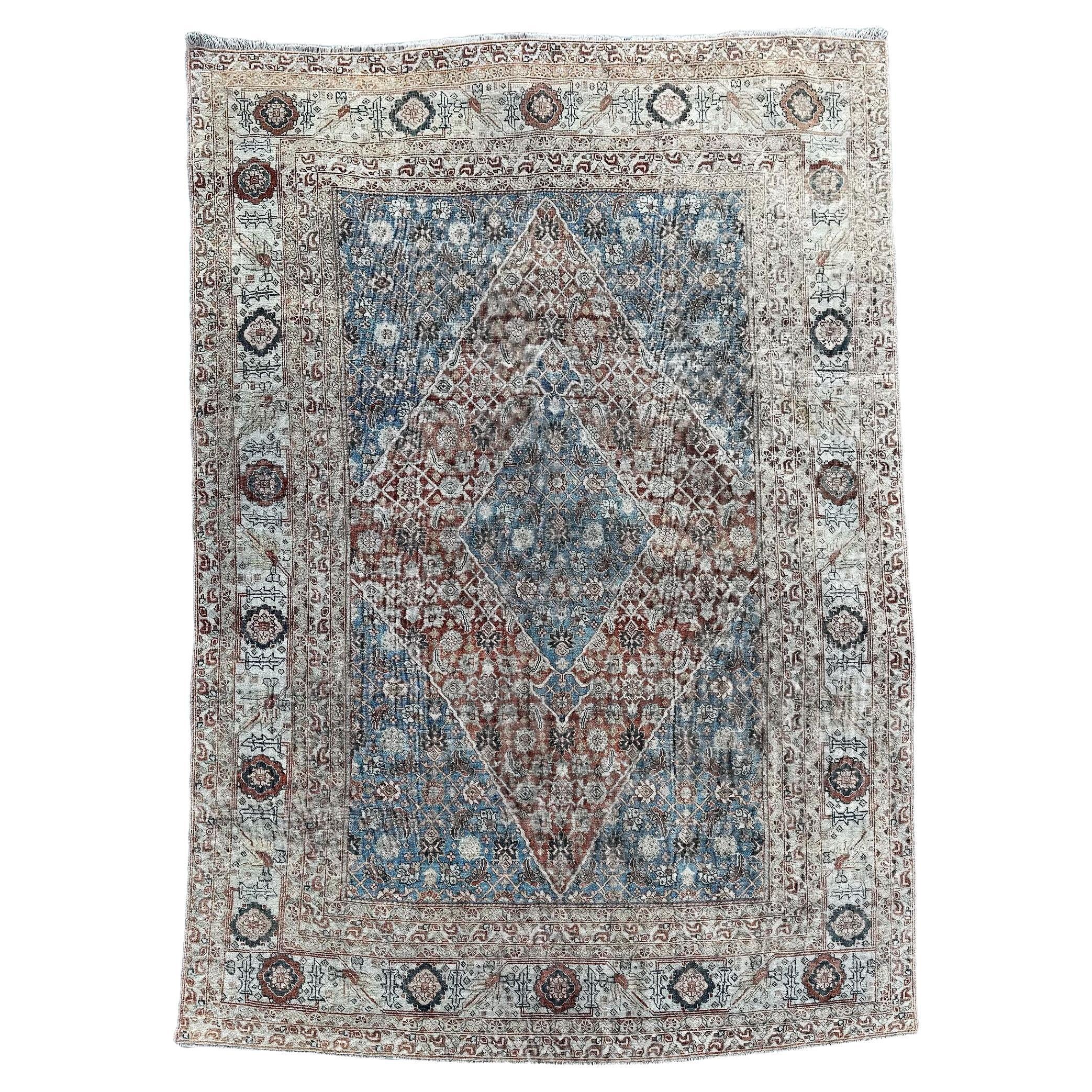 Antique Tabriz Rug 1.68m x 1.16m For Sale