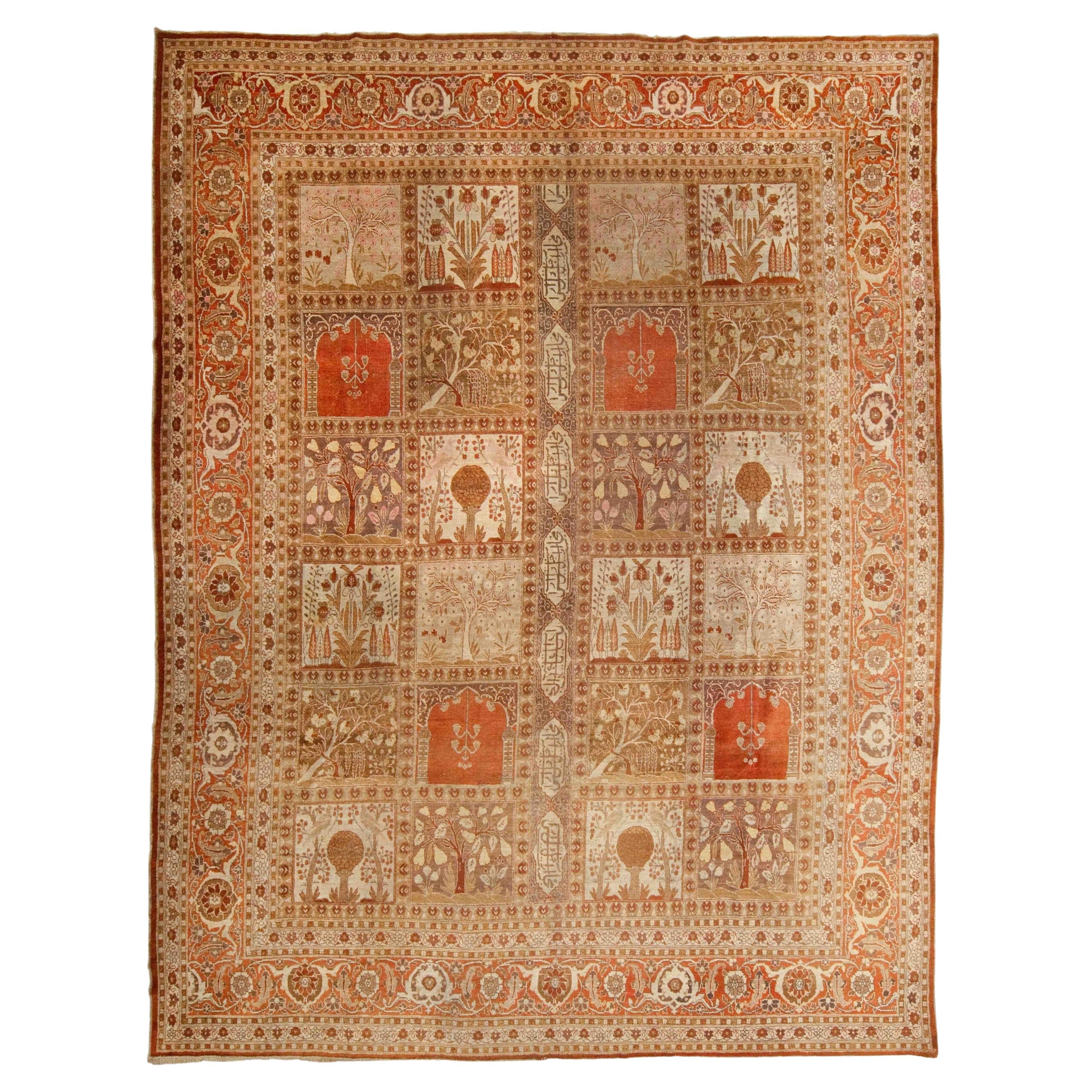 Tapis antique de Tabriz - 19ème siècle, tapis antique, tapis vintage