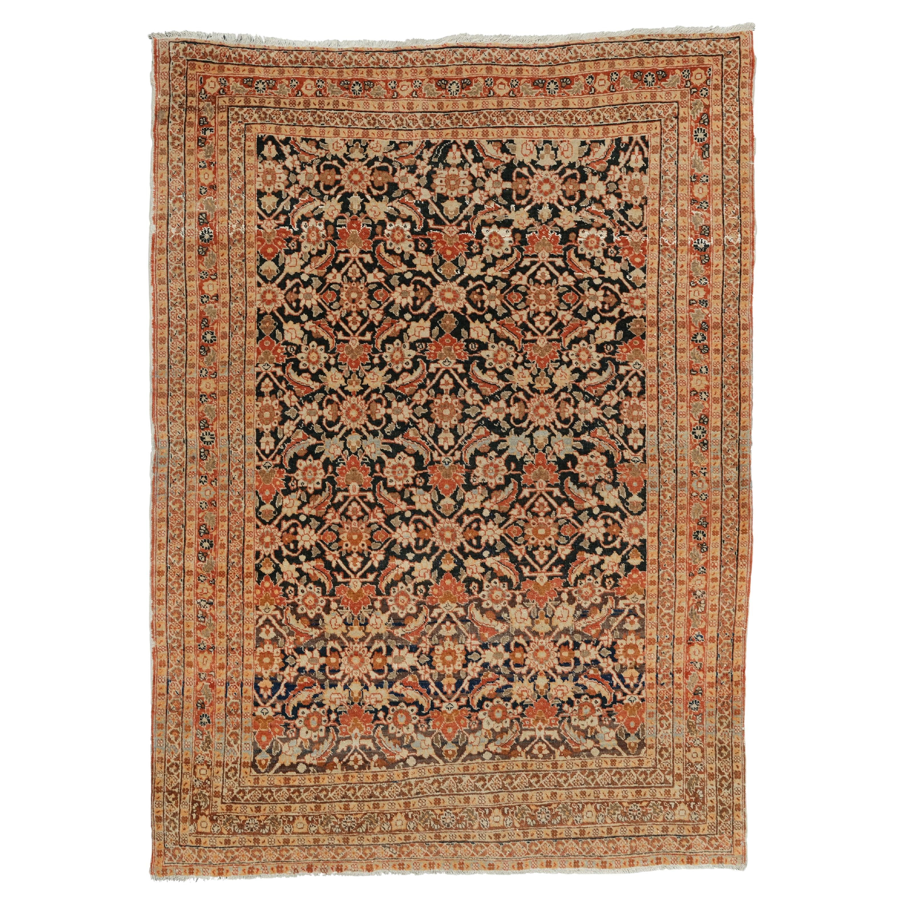 Antiker Täbris-Teppich - 19. Jahrhundert Täbris-Teppich, Vintage-Teppich, antiker Teppich