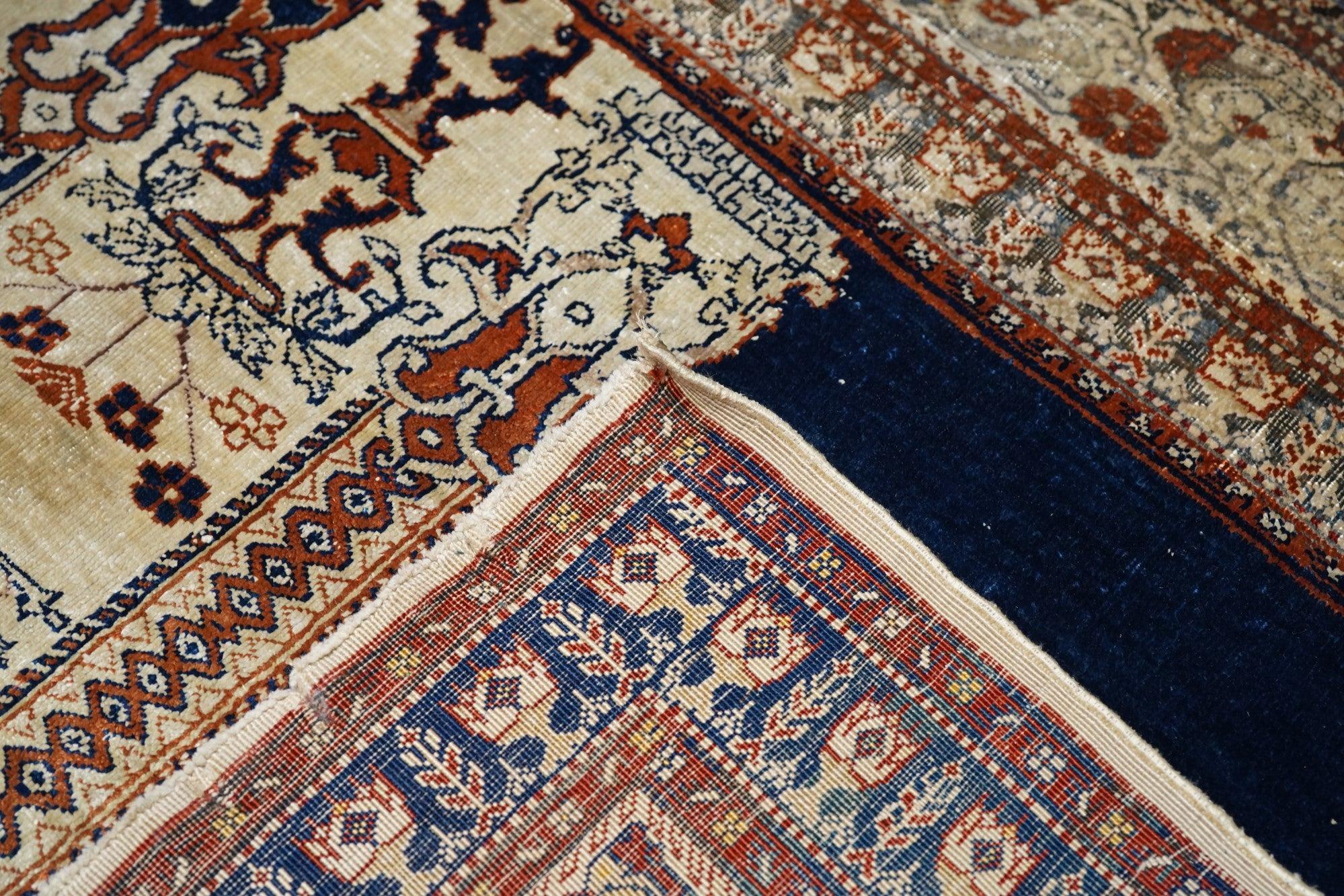 Alfombra Tabriz Antigua 3'6'' x 13'9'' en venta 7