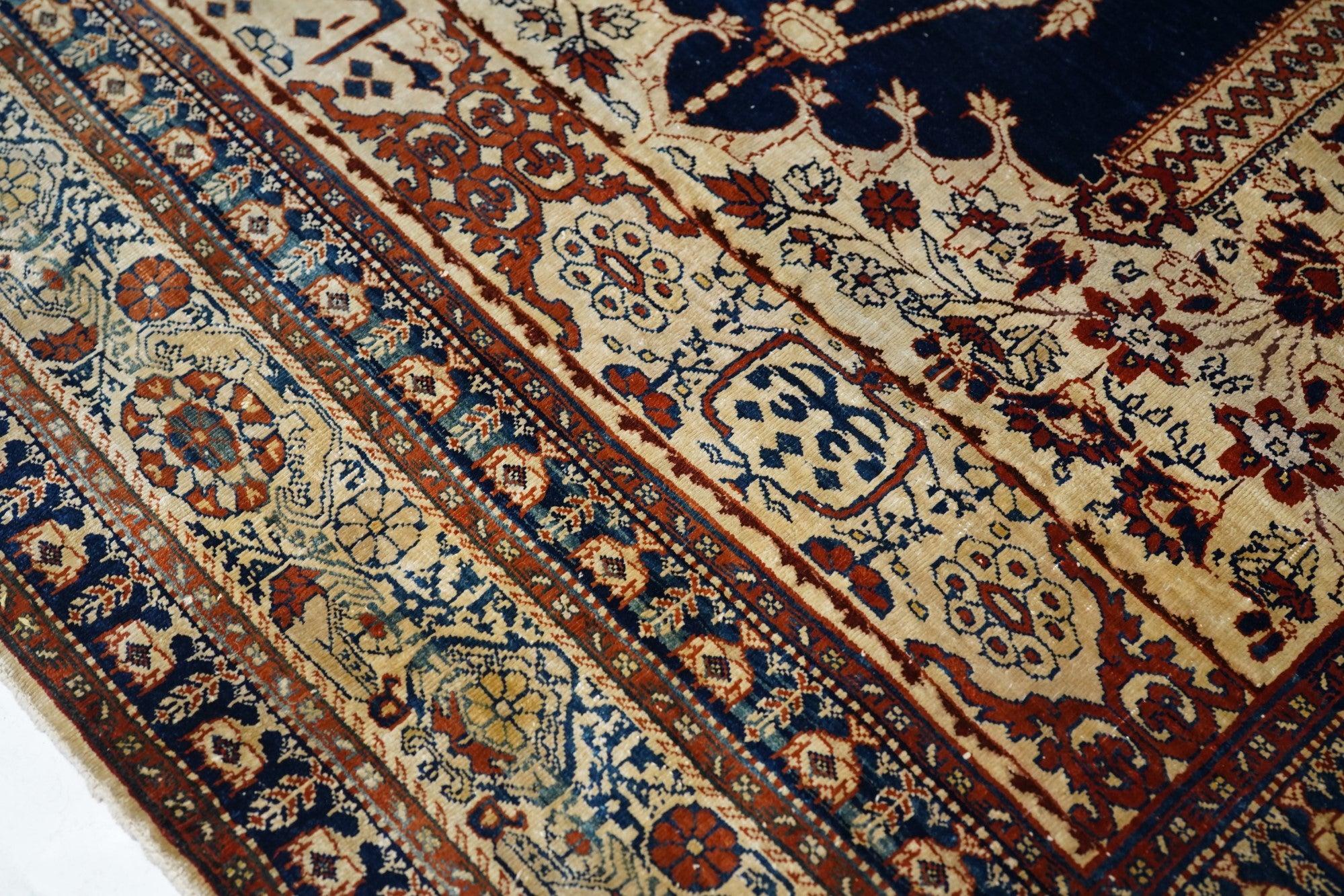 Alfombra Tabriz Antigua 3'6'' x 13'9'' Azerbaiyano en venta