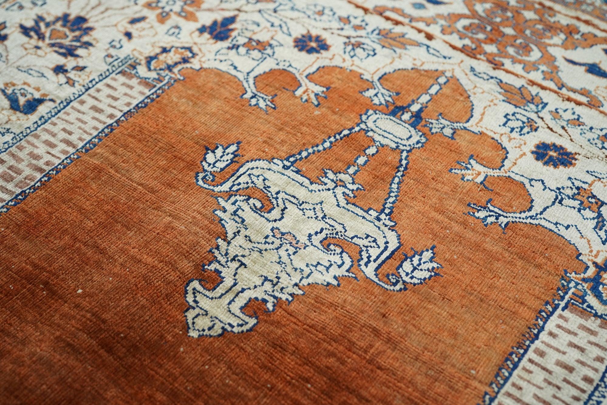 Alfombra Tabriz Antigua 3'6'' x 13'9'' en venta 2