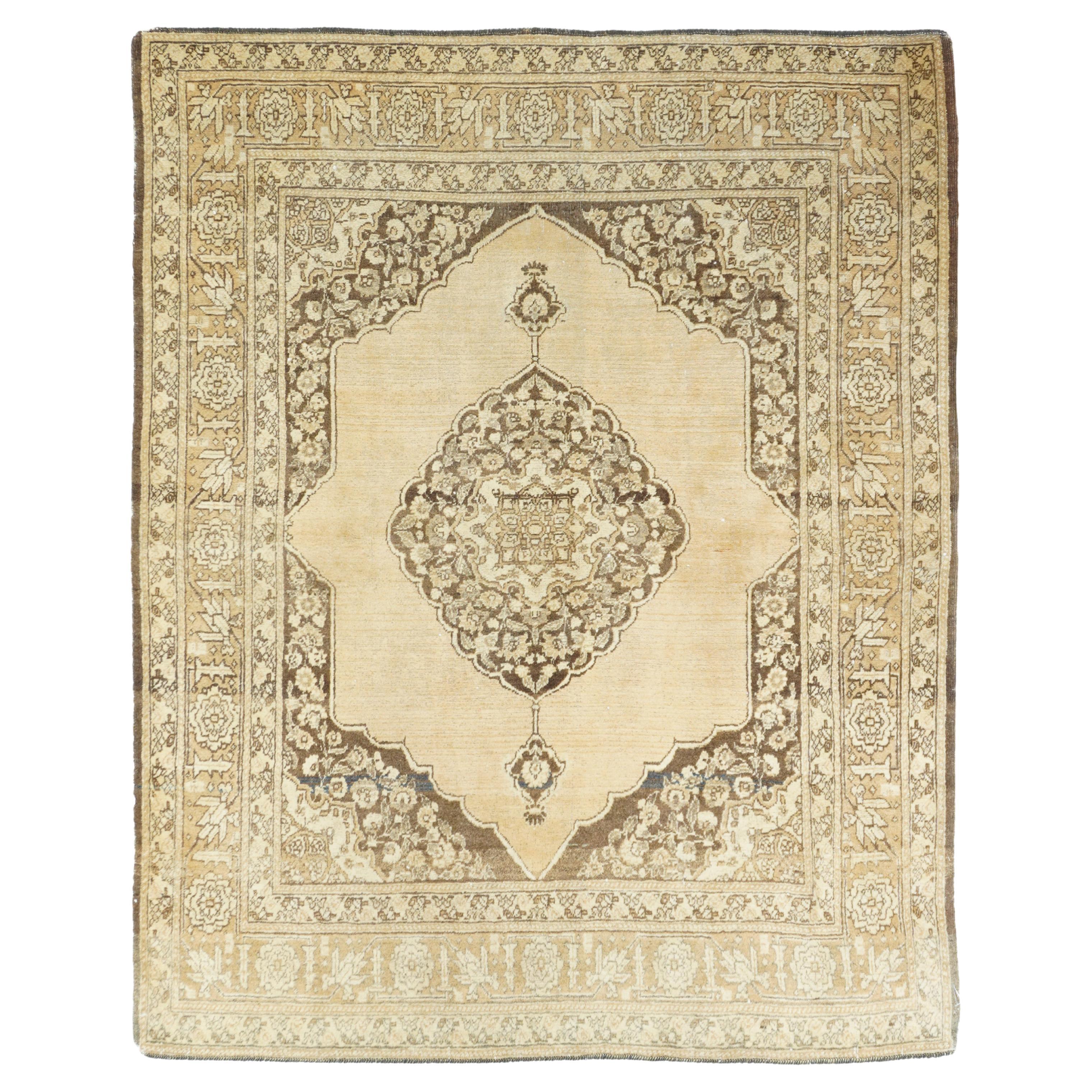 Antique Tabriz Rug 4'0'' x 5'0''